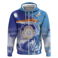 Personalised Marshall Islands Remembrance Day Zip Hoodie We Will Always Remember