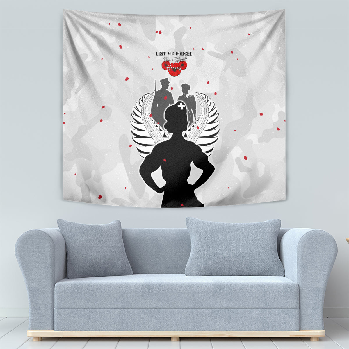 New Zealand ANZAC Day Tapestry For The Nurse Lest We Forget