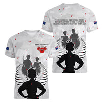 New Zealand ANZAC Day Women V Neck T Shirt For The Nurse Lest We Forget LT05 - Polynesian Pride