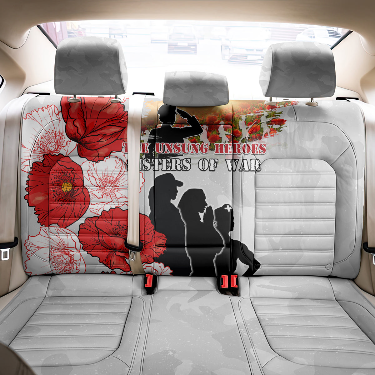 New Zealand ANZAC Day Back Car Seat Cover The Unsung Heroes Sisters of War LT05 - Polynesian Pride