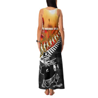 New Zealand ANZAC Rugby Family Matching Tank Maxi Dress and Hawaiian Shirt Soldier Fern With Kiwi Bird LT05 - Polynesian Pride