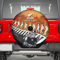 New Zealand ANZAC Rugby Spare Tire Cover Soldier Fern With Kiwi Bird LT05 - Polynesian Pride