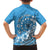 Personalised Penrhyn Gospel Day Family Matching Off Shoulder Short Dress and Hawaiian Shirt Cook Islands Tribal Pattern