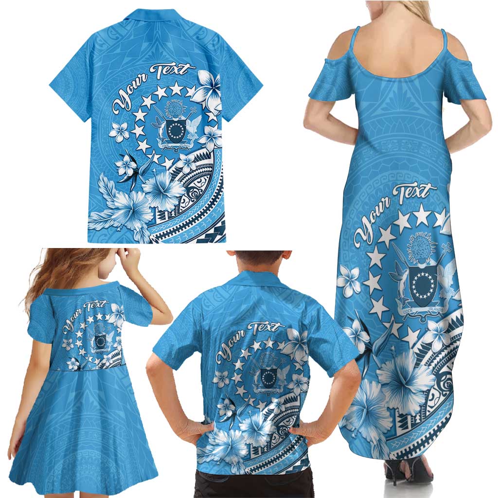 Personalised Penrhyn Gospel Day Family Matching Summer Maxi Dress and Hawaiian Shirt Cook Islands Tribal Pattern LT05 - Polynesian Pride