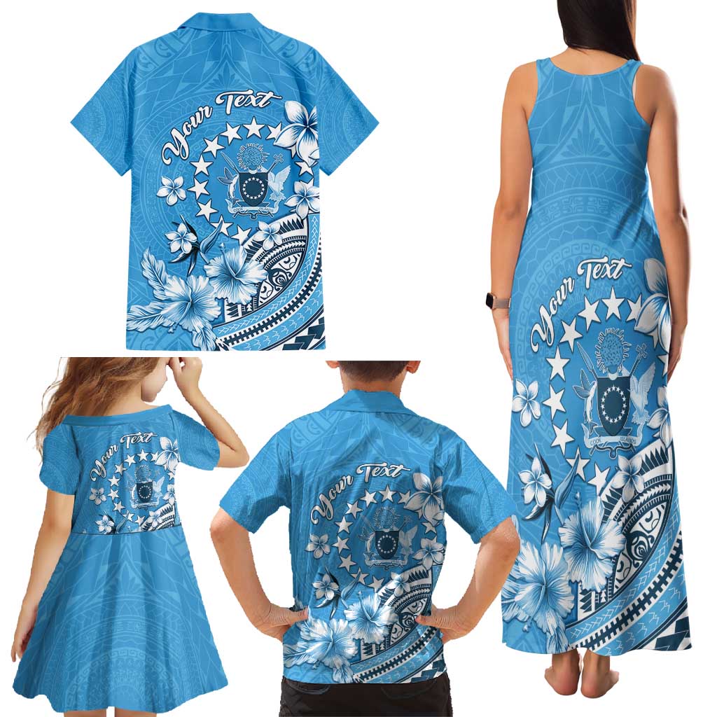 Personalised Penrhyn Gospel Day Family Matching Tank Maxi Dress and Hawaiian Shirt Cook Islands Tribal Pattern LT05 - Polynesian Pride