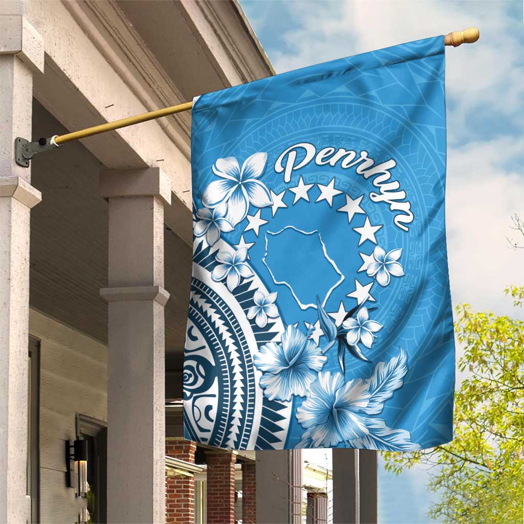 Penrhyn Gospel Day Garden Flag Cook Islands Tribal Pattern