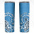 Personalised Penrhyn Gospel Day Skinny Tumbler Cook Islands Tribal Pattern