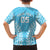 Custom Cook Islands Mauke Family Matching Off The Shoulder Long Sleeve Dress and Hawaiian Shirt Polynesian Tribal Tattoo
