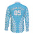 Custom Cook Islands Mauke Family Matching Off The Shoulder Long Sleeve Dress and Hawaiian Shirt Polynesian Tribal Tattoo