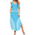 Custom Cook Islands Mauke Family Matching Summer Maxi Dress and Hawaiian Shirt Polynesian Tribal Tattoo