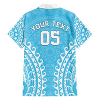 Custom Cook Islands Mauke Family Matching Tank Maxi Dress and Hawaiian Shirt Polynesian Tribal Tattoo LT05 - Polynesian Pride