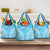 Custom Cook Islands Mauke Grocery Bag Polynesian Tribal Tattoo