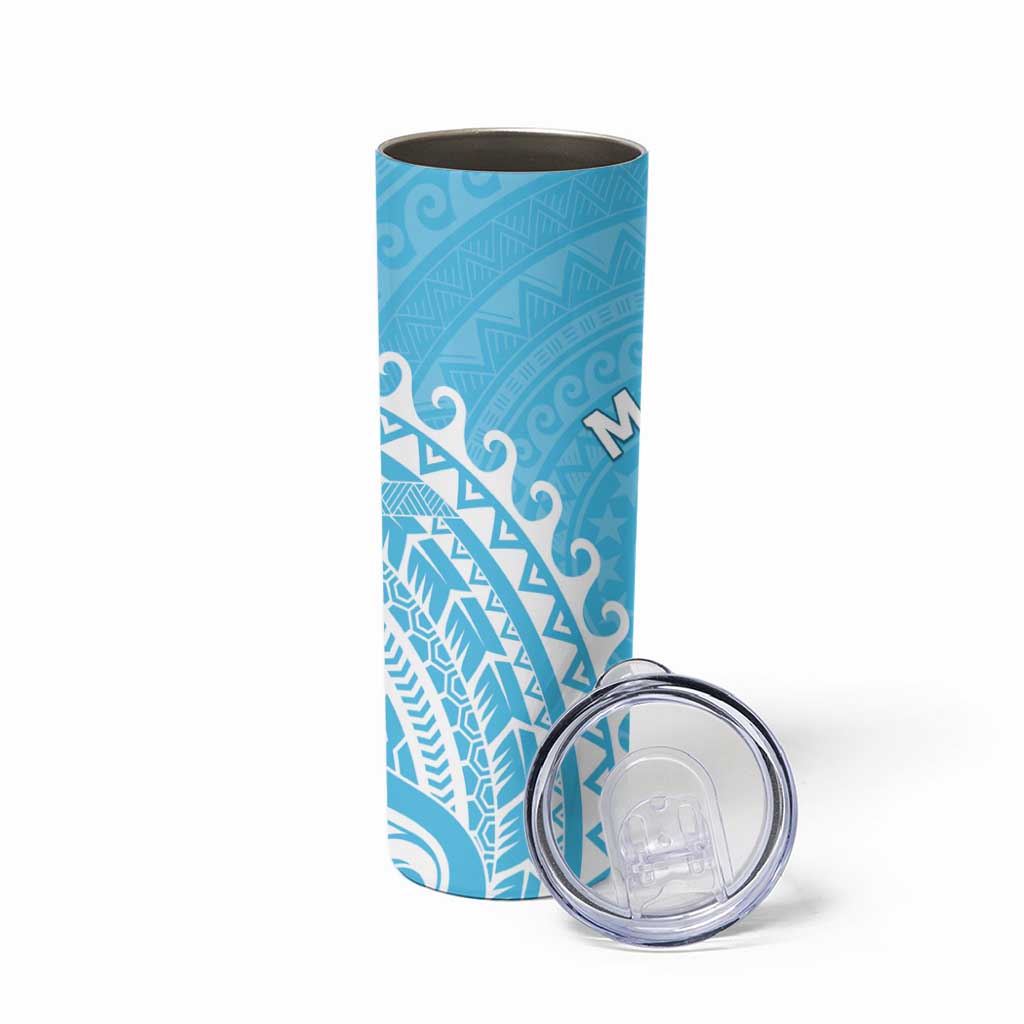 Cook Islands Mauke Skinny Tumbler Polynesian Tribal Tattoo