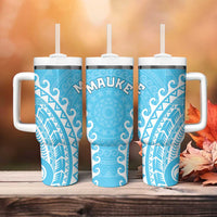 Cook Islands Mauke Tumbler With Handle Polynesian Tribal Tattoo