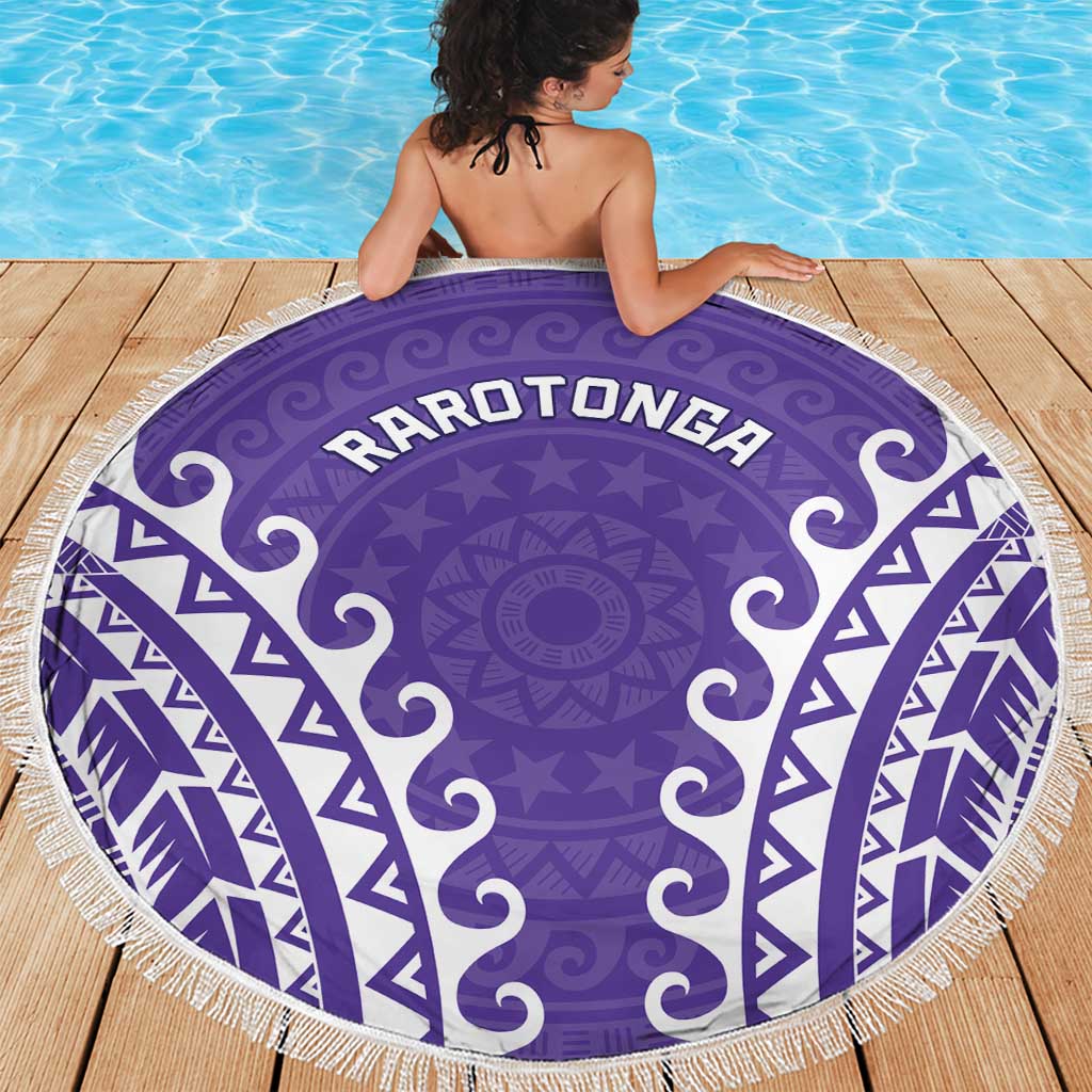 Custom Cook Islands Rarotonga Beach Blanket Polynesian Tribal Tattoo