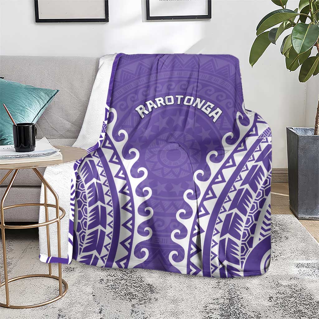 Custom Cook Islands Rarotonga Blanket Polynesian Tribal Tattoo