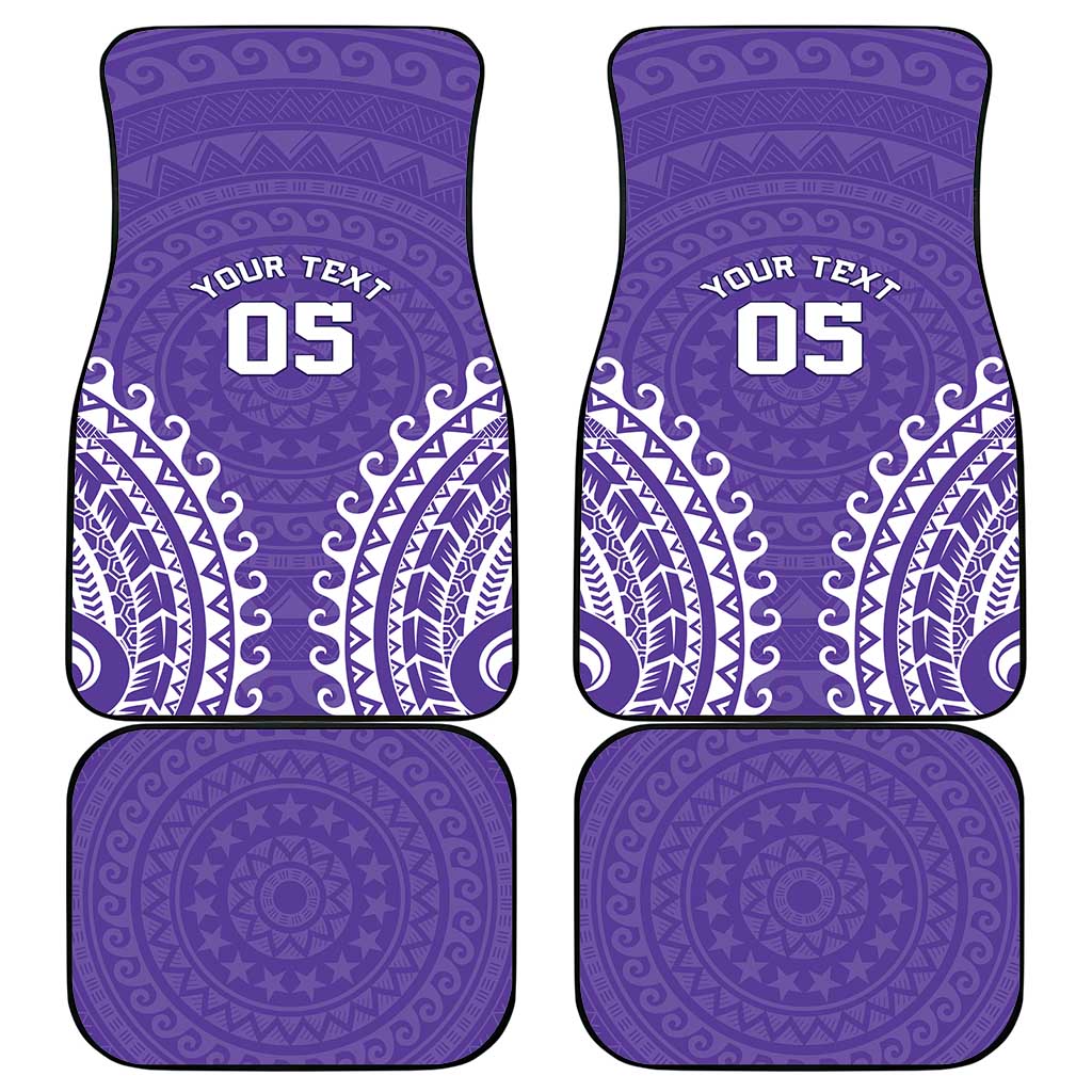 Custom Cook Islands Rarotonga Car Mats Polynesian Tribal Tattoo