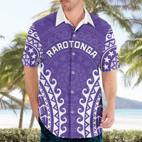 Custom Cook Islands Rarotonga Hawaiian Shirt Polynesian Tribal Tattoo