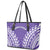 Custom Cook Islands Rarotonga Leather Tote Bag Polynesian Tribal Tattoo