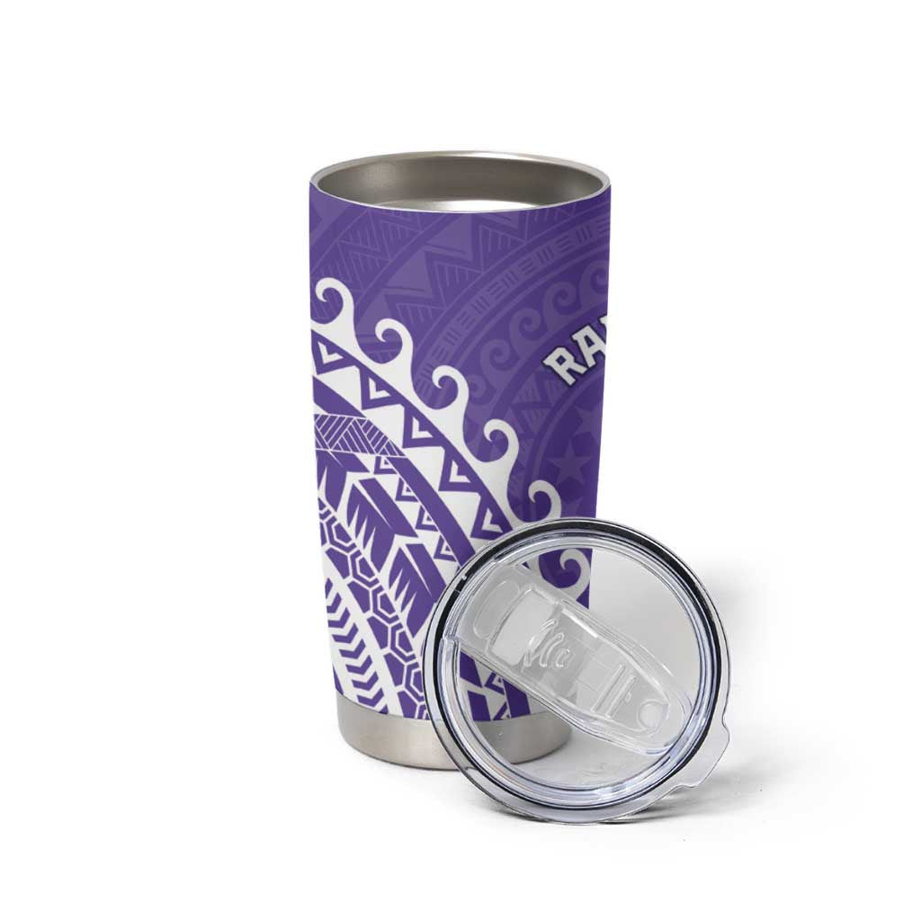 Cook Islands Rarotonga Tumbler Cup Polynesian Tribal Tattoo