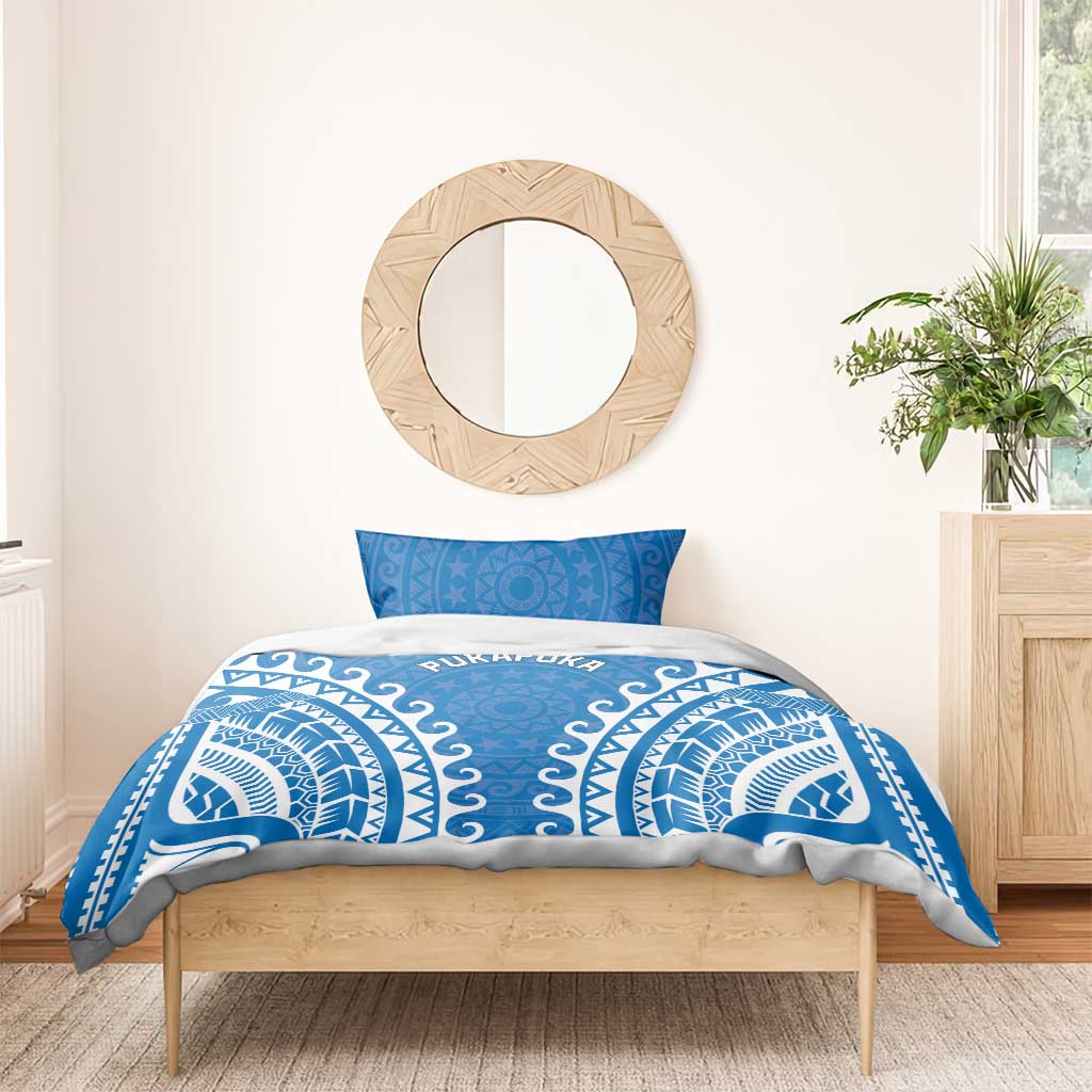 Custom Cook Islands Pukapuka Bedding Set Polynesian Tribal Tattoo