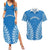 Custom Cook Islands Pukapuka Couples Matching Summer Maxi Dress and Hawaiian Shirt Polynesian Tribal Tattoo