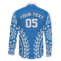 Custom Cook Islands Pukapuka Family Matching Off Shoulder Short Dress and Hawaiian Shirt Polynesian Tribal Tattoo LT05 - Polynesian Pride
