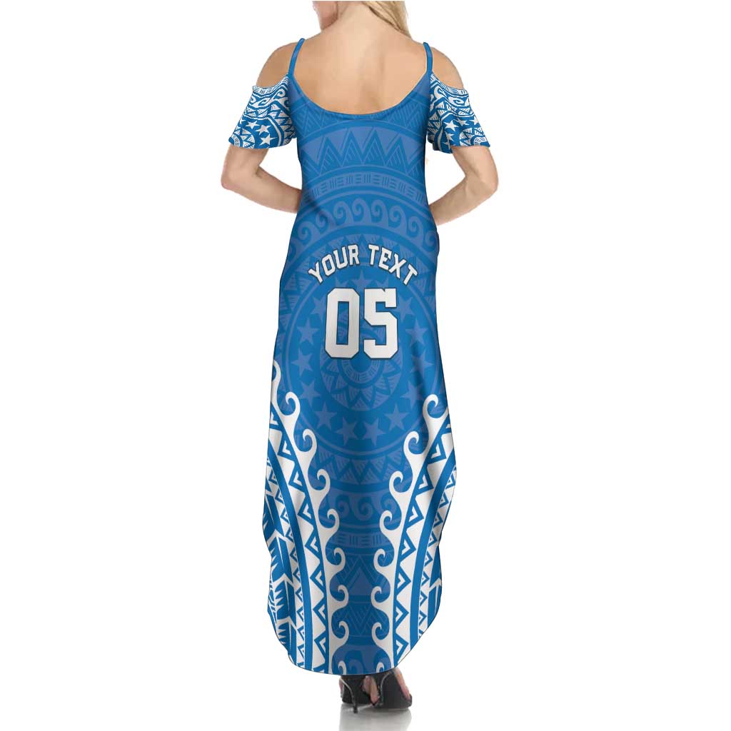Custom Cook Islands Pukapuka Family Matching Summer Maxi Dress and Hawaiian Shirt Polynesian Tribal Tattoo LT05 - Polynesian Pride