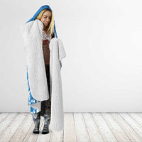 Custom Cook Islands Pukapuka Hooded Blanket Polynesian Tribal Tattoo