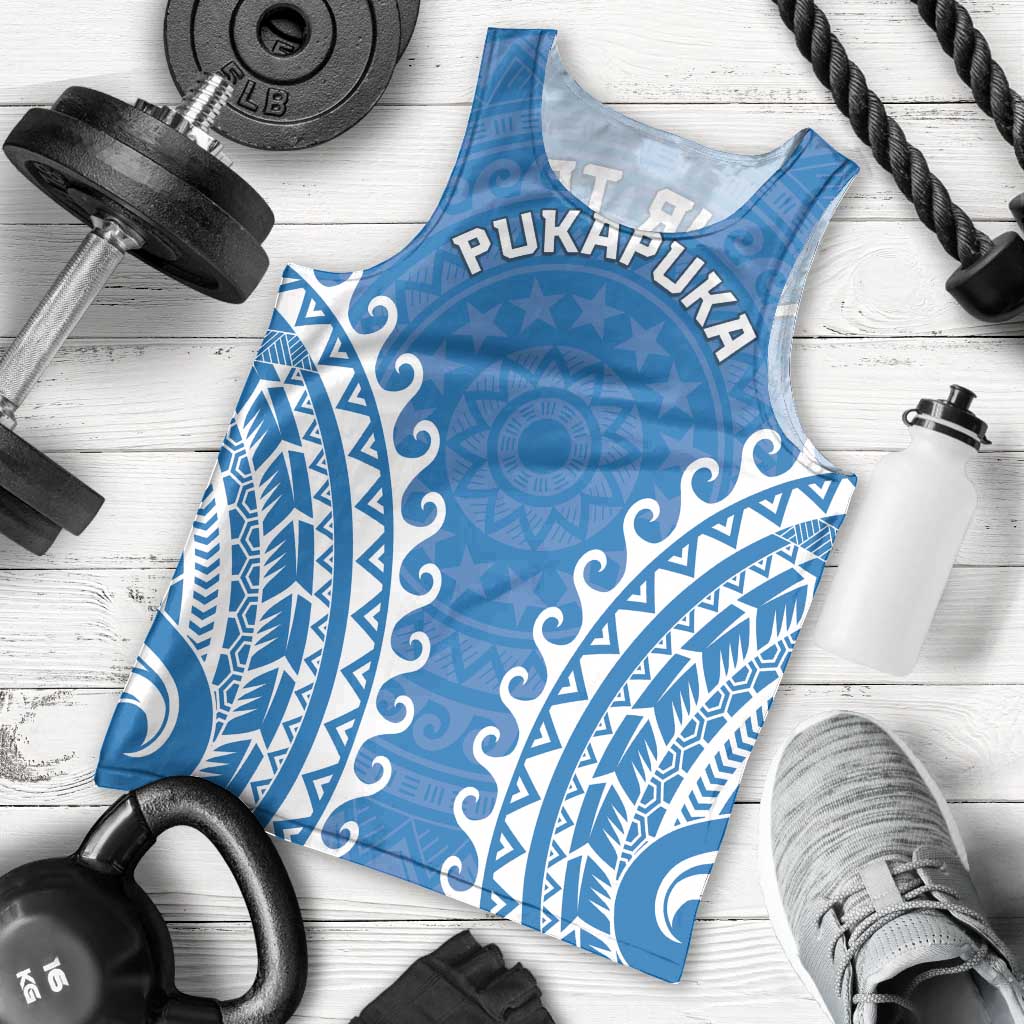 Custom Cook Islands Pukapuka Men Tank Top Polynesian Tribal Tattoo