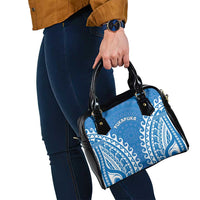 Custom Cook Islands Pukapuka Shoulder Handbag Polynesian Tribal Tattoo