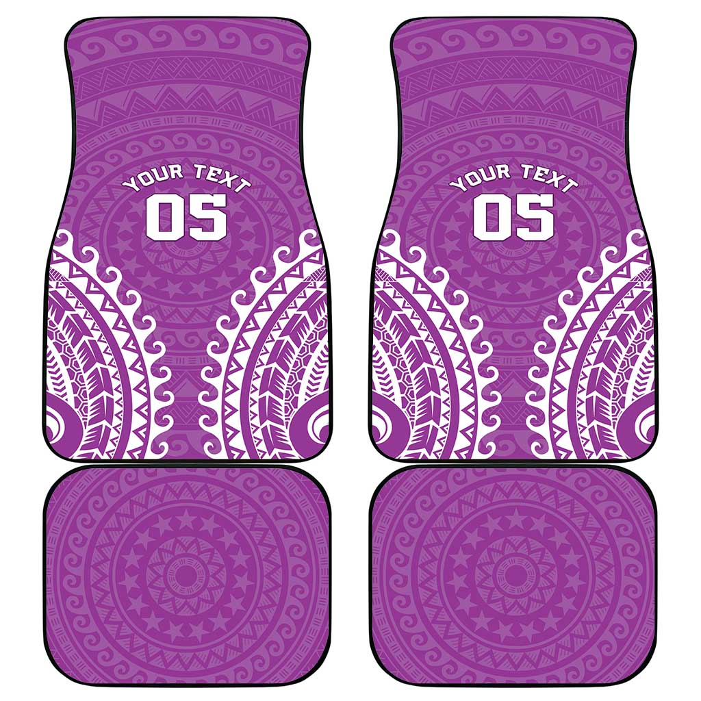 Custom Cook Islands Mangaia Car Mats Polynesian Tribal Tattoo