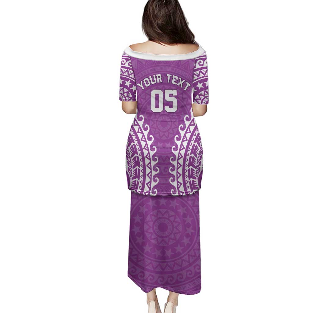 Custom Cook Islands Mangaia Family Matching Puletasi and Hawaiian Shirt Polynesian Tribal Tattoo LT05 - Polynesian Pride
