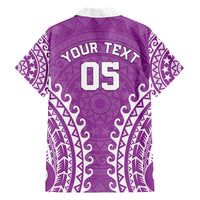 Custom Cook Islands Mangaia Family Matching Short Sleeve Bodycon Dress and Hawaiian Shirt Polynesian Tribal Tattoo LT05 - Polynesian Pride