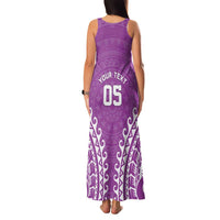 Custom Cook Islands Mangaia Family Matching Tank Maxi Dress and Hawaiian Shirt Polynesian Tribal Tattoo LT05 - Polynesian Pride