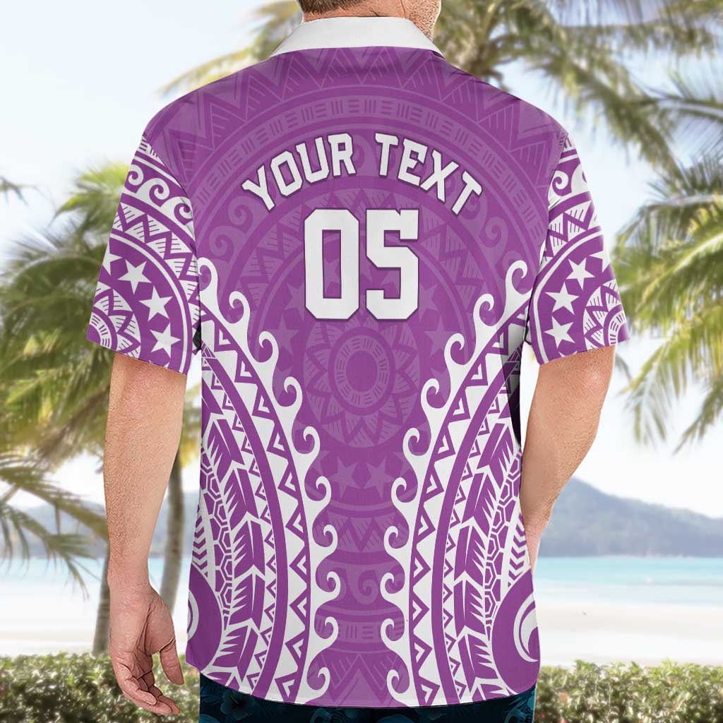 Custom Cook Islands Mangaia Hawaiian Shirt Polynesian Tribal Tattoo