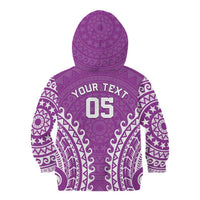 Custom Cook Islands Mangaia Kid Hoodie Polynesian Tribal Tattoo