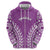 Custom Cook Islands Mangaia Zip Hoodie Polynesian Tribal Tattoo