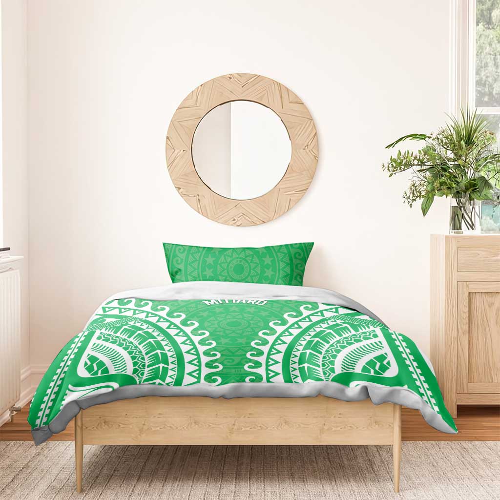 Custom Cook Islands Mitiaro Bedding Set Polynesian Tribal Tattoo