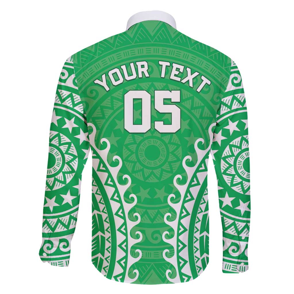 Custom Cook Islands Mitiaro Family Matching Long Sleeve Bodycon Dress and Hawaiian Shirt Polynesian Tribal Tattoo LT05 - Polynesian Pride
