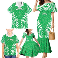 Custom Cook Islands Mitiaro Family Matching Mermaid Dress and Hawaiian Shirt Polynesian Tribal Tattoo LT05 - Polynesian Pride