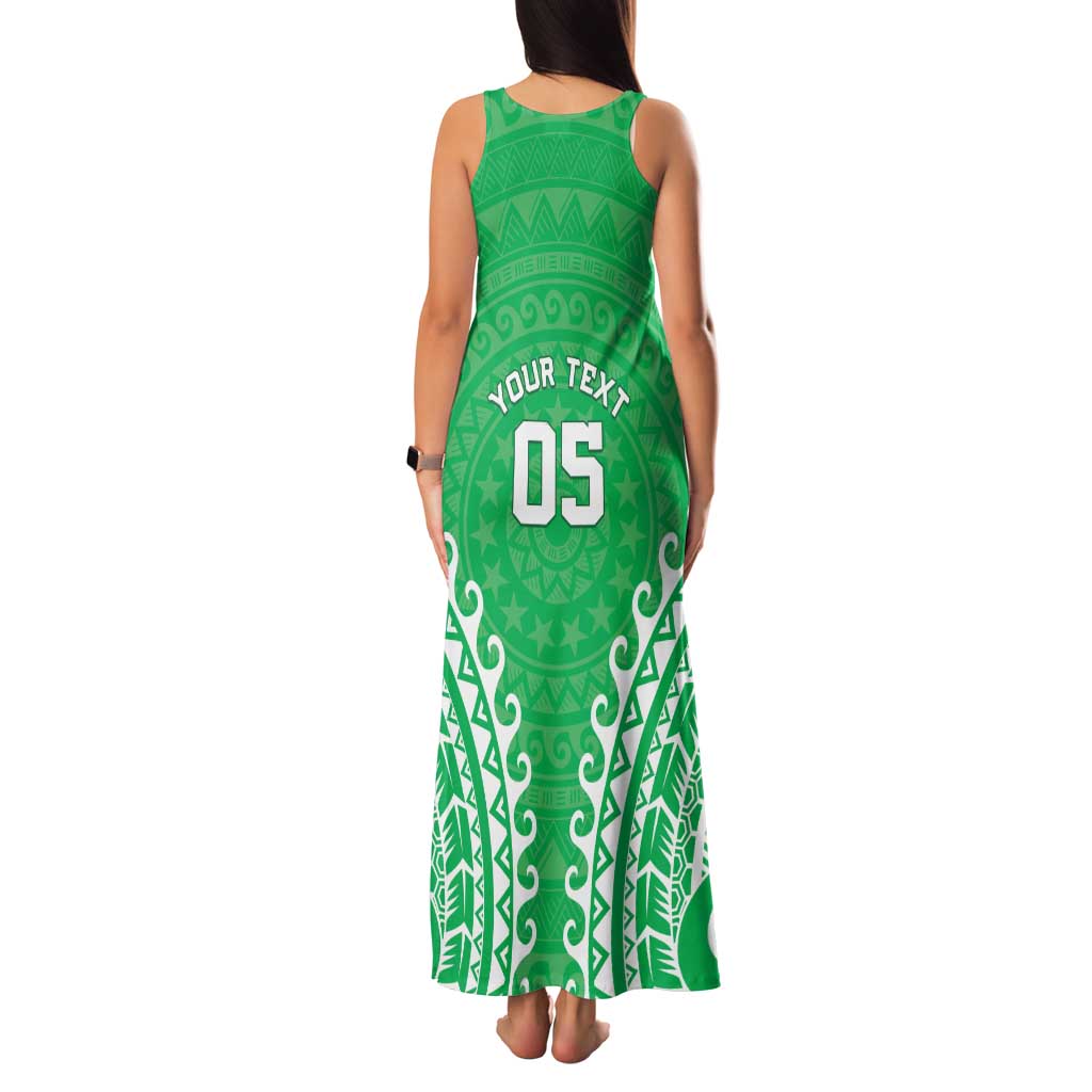 Custom Cook Islands Mitiaro Family Matching Tank Maxi Dress and Hawaiian Shirt Polynesian Tribal Tattoo LT05 - Polynesian Pride