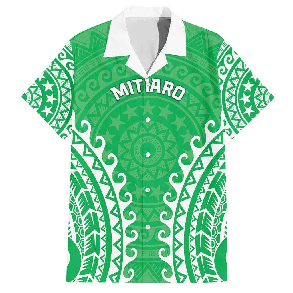 Custom Cook Islands Mitiaro Hawaiian Shirt Polynesian Tribal Tattoo
