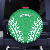 Cook Islands Mitiaro Spare Tire Cover Polynesian Tribal Tattoo LT05 No hole Green - Polynesian Pride