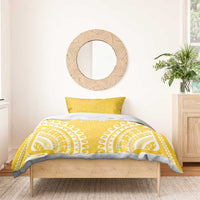 Custom Cook Islands Aitutaki Bedding Set Polynesian Tribal Tattoo