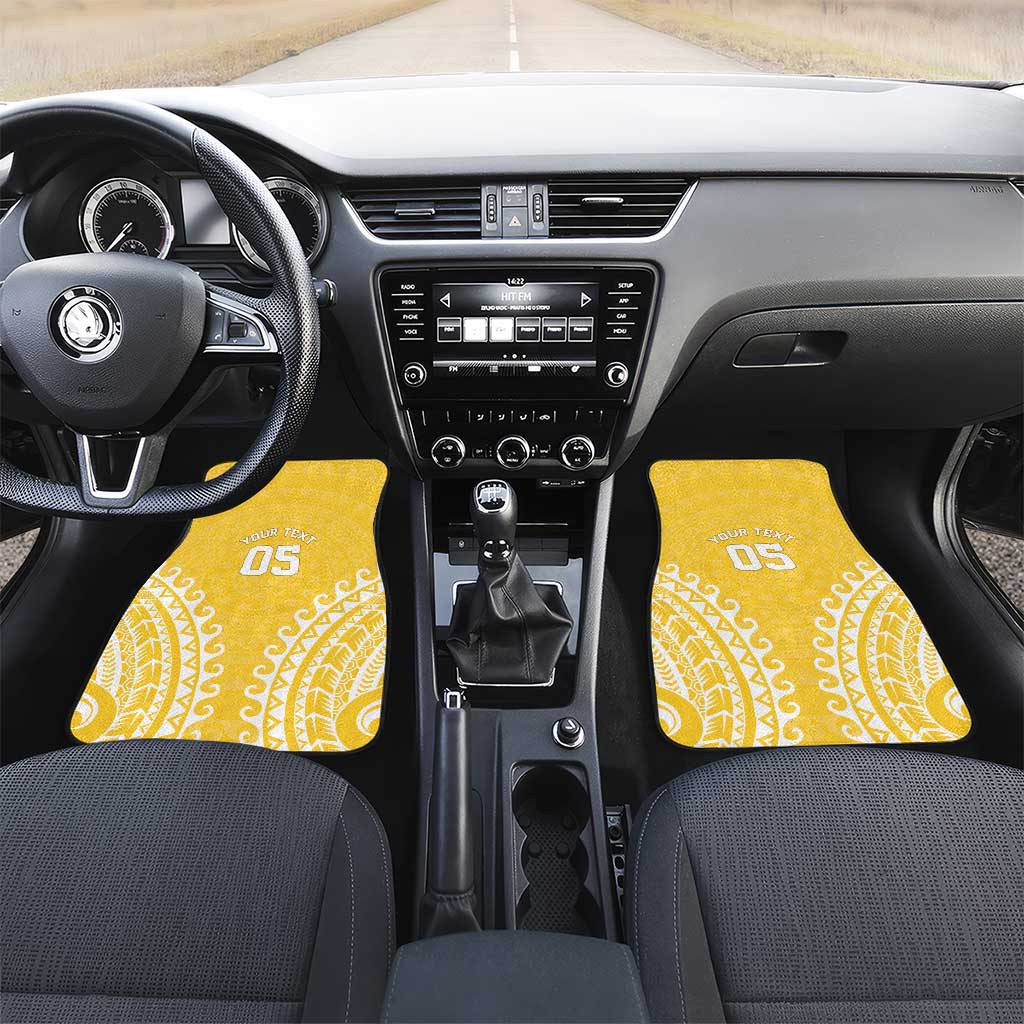 Custom Cook Islands Aitutaki Car Mats Polynesian Tribal Tattoo