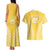 Custom Cook Islands Aitutaki Couples Matching Tank Maxi Dress and Hawaiian Shirt Polynesian Tribal Tattoo