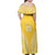 Custom Cook Islands Aitutaki Family Matching Off Shoulder Maxi Dress and Hawaiian Shirt Polynesian Tribal Tattoo