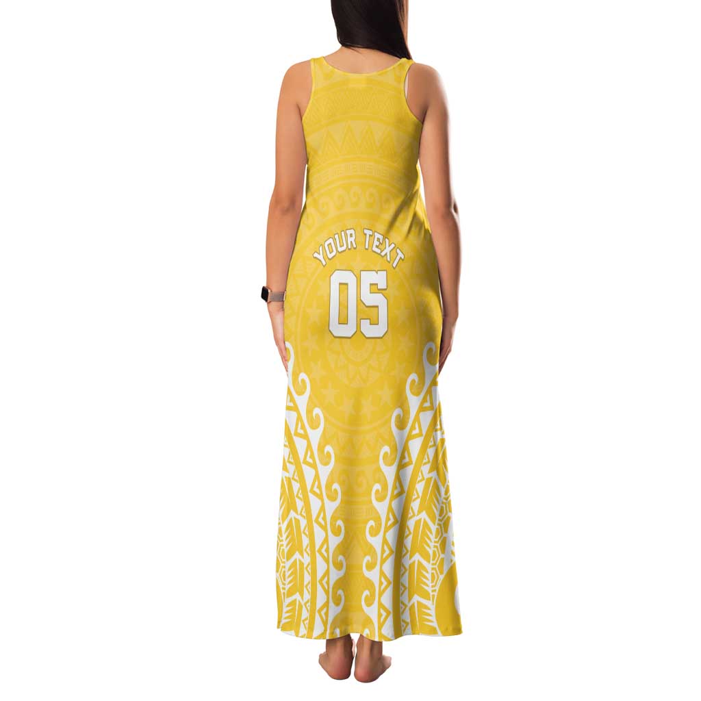 Custom Cook Islands Aitutaki Family Matching Tank Maxi Dress and Hawaiian Shirt Polynesian Tribal Tattoo LT05 - Polynesian Pride