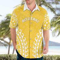 Custom Cook Islands Aitutaki Hawaiian Shirt Polynesian Tribal Tattoo LT05 - Polynesian Pride